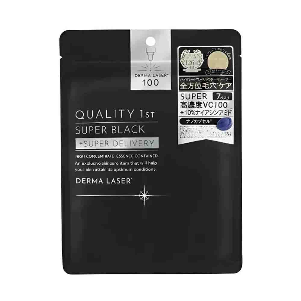 QUALITY 1st Derma Laser Super Black Mask 7 Sheets