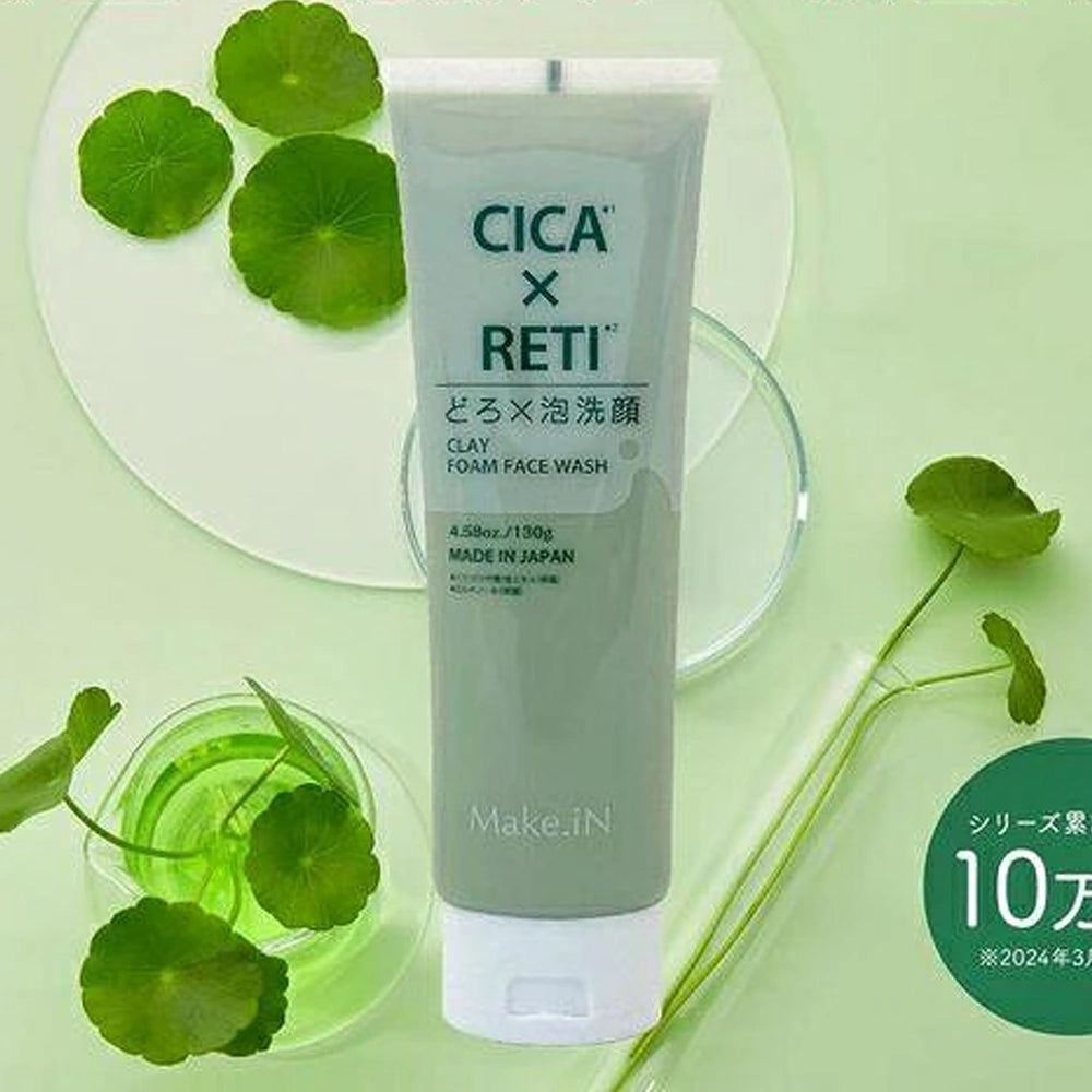 Make.In CICA × RETI Clay Foam Face Wash 130g