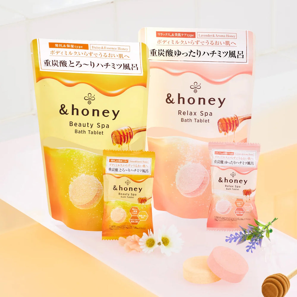&honey Beauty Spa Bath Tablet (Daisy & Essence Honey) 6Tablets