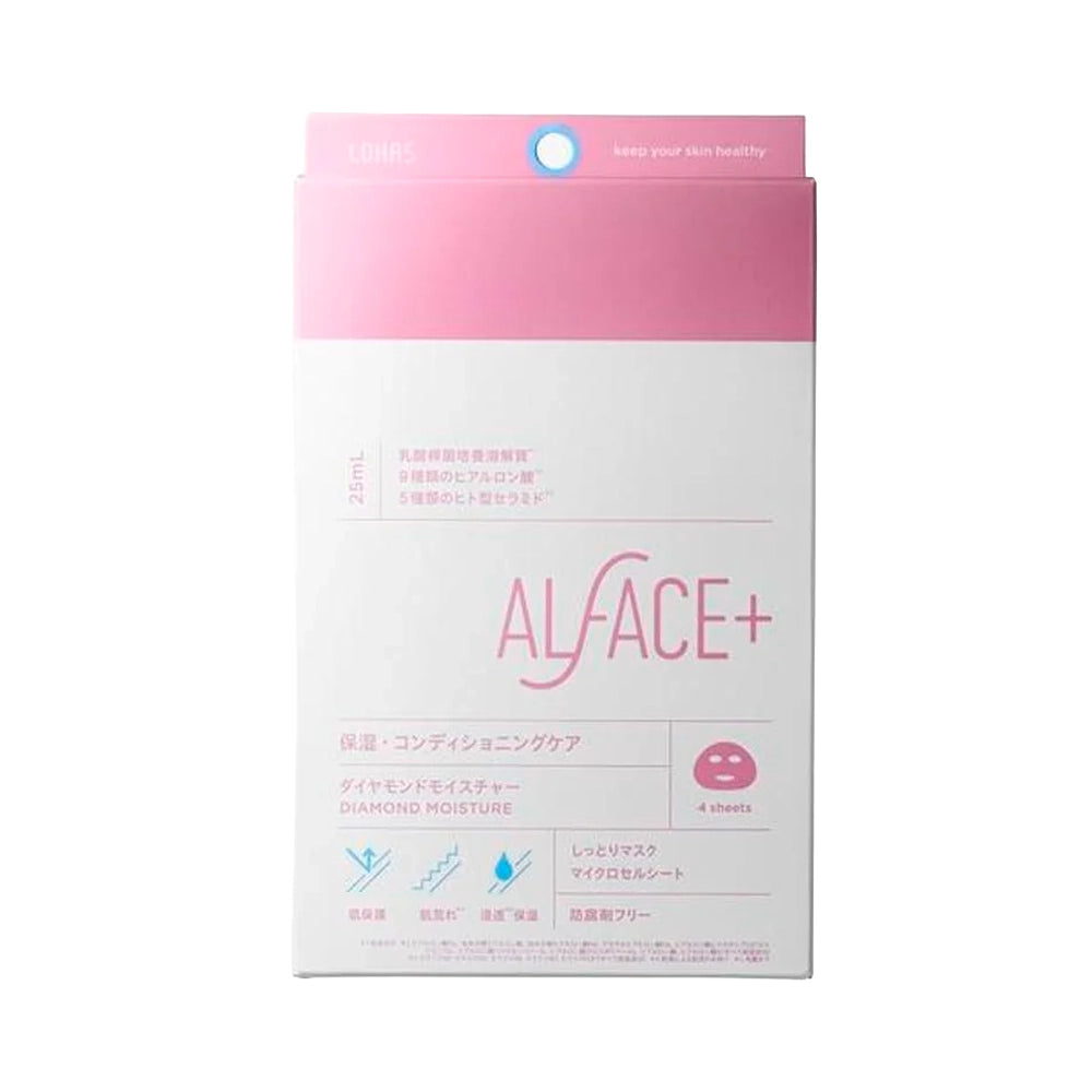 ALFACE+ Diamond Moisture Facial Mask 4Pcs