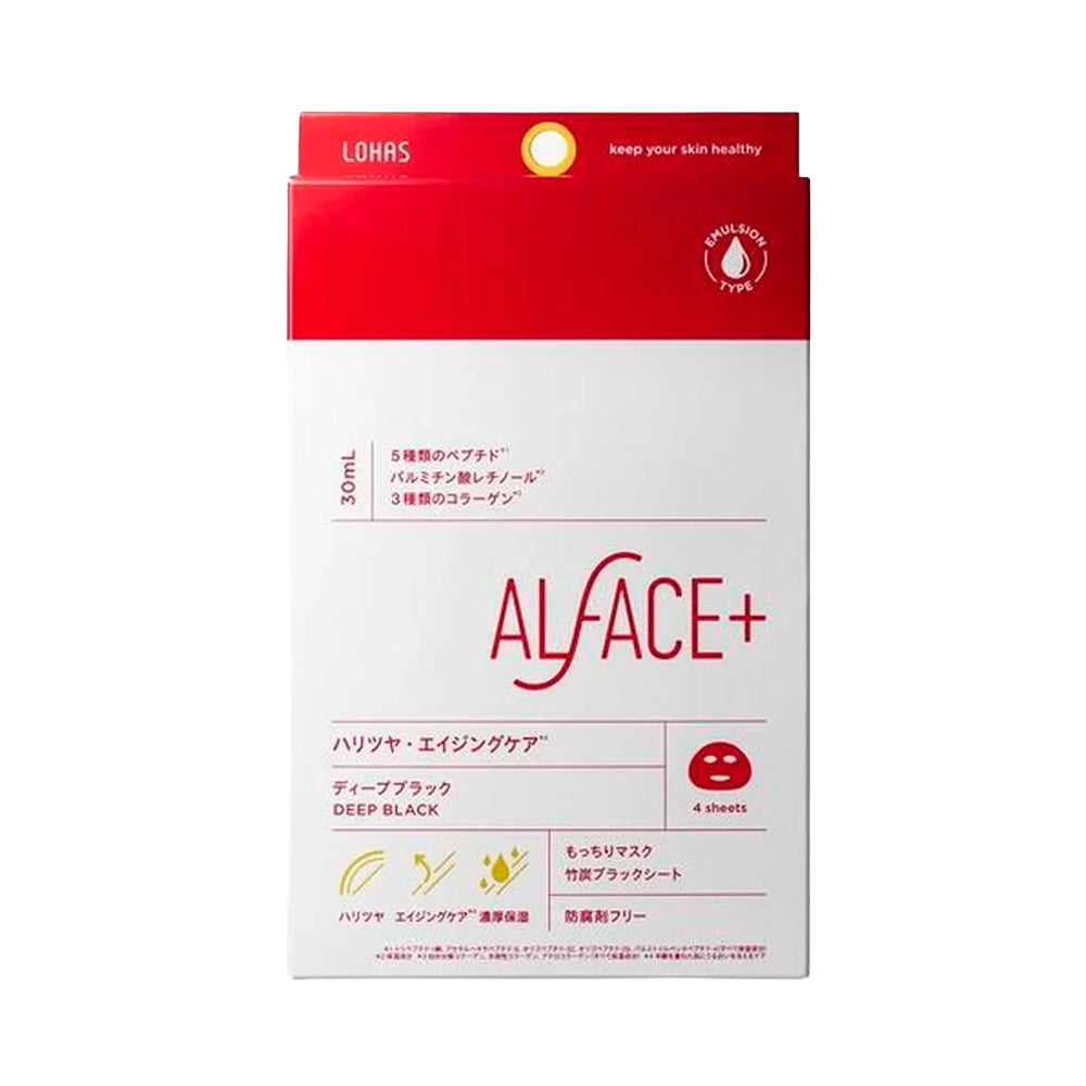 ALFACE+ Deep Black Mask 4Pcs