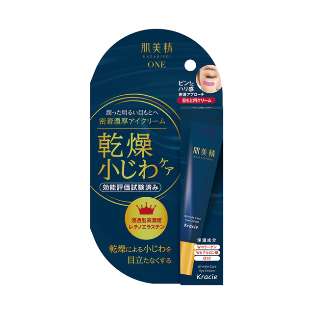 KRACIE Hadabisei ONE Wrinkle Care Adhesion Rich Eye Cream 15g