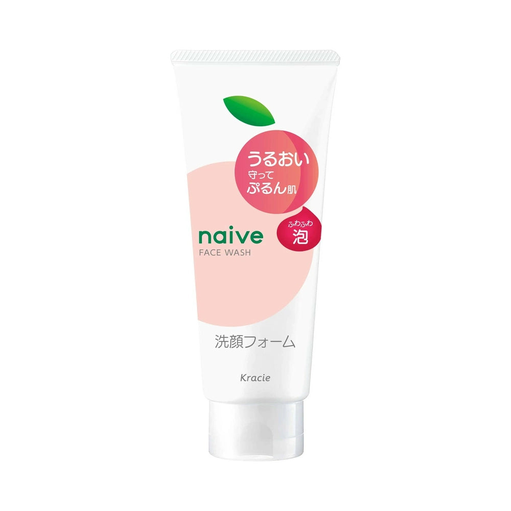 Kracie Naive Peach Extract Face Wash 120g | Gentle Moisturising