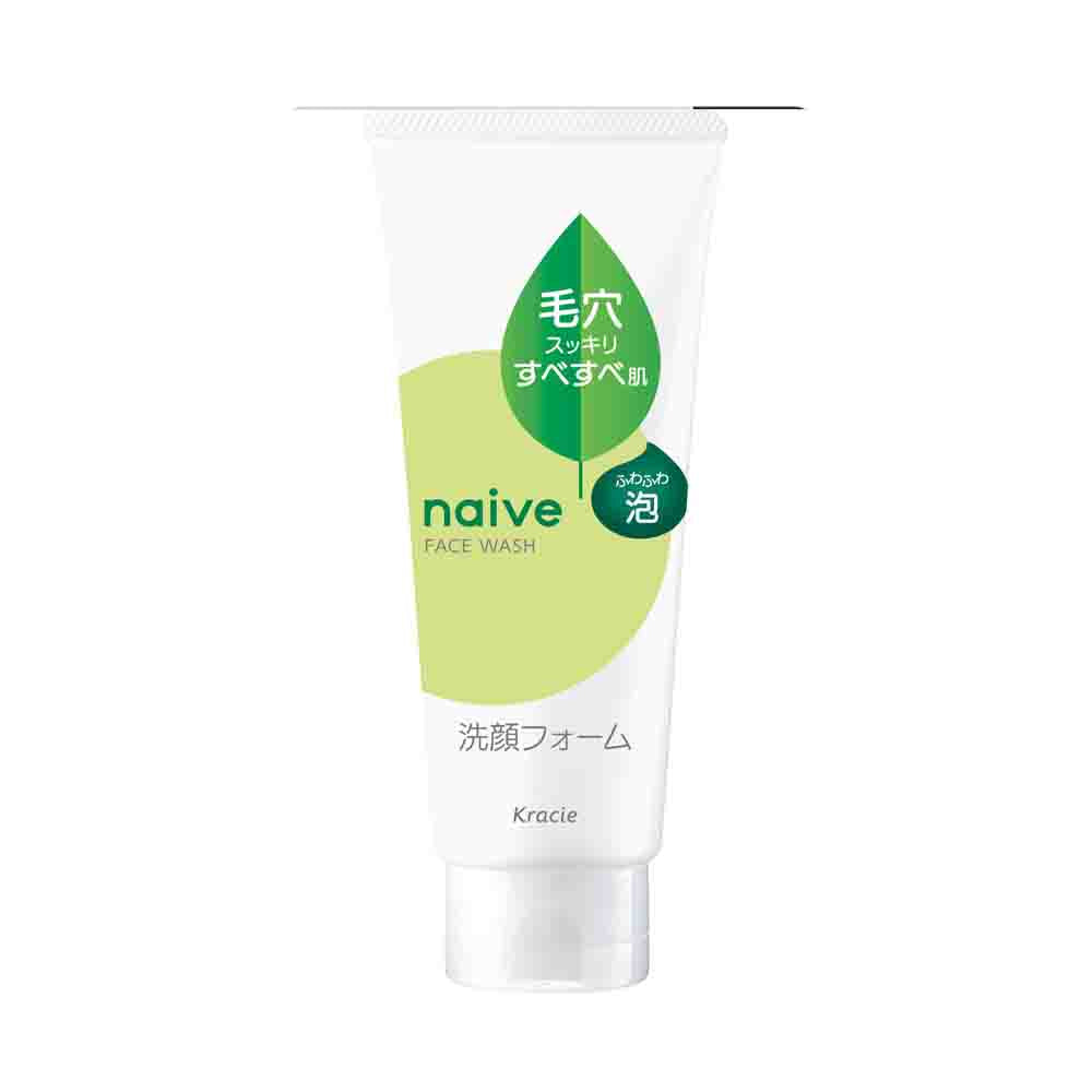 Kracie Naive Pore-Cleansing Face Wash Green Tea 120g | Refreshing