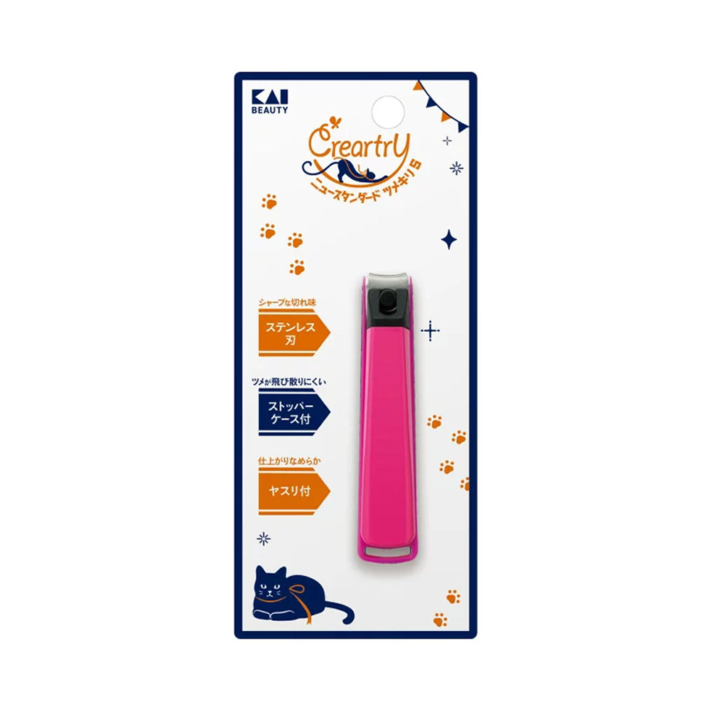 KAI Creatry Stainless Steel Nail Clipper S Size (Pink)