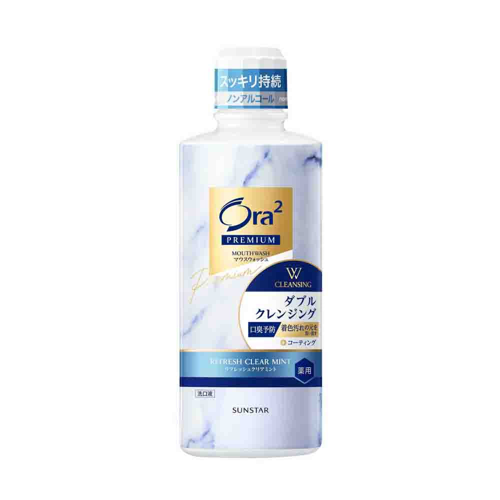 SUNATAR Ora2 Premium Double Cleansing Mouthwash – Refresh Clear Mint 550ml