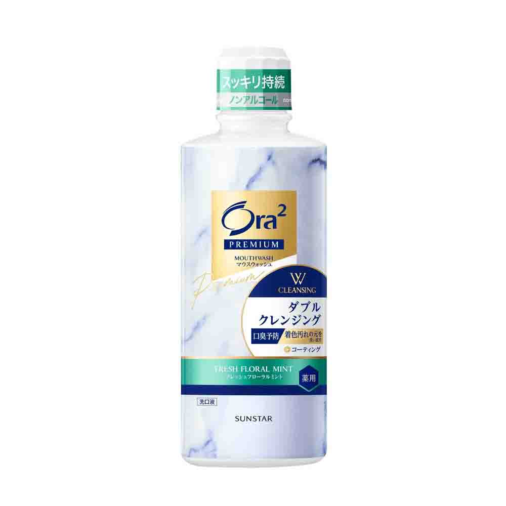 SUNATAR Ora2 Premium Double Cleansing Mouthwash – Fresh Floral Mint 550ml