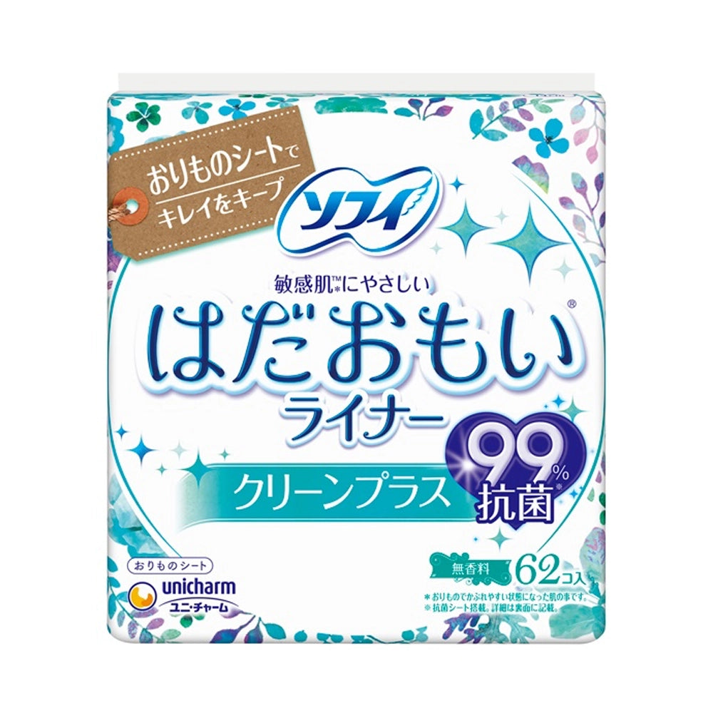 Unicharm Sofy Hadaomoi Clean Plus 14cm 62Pcs