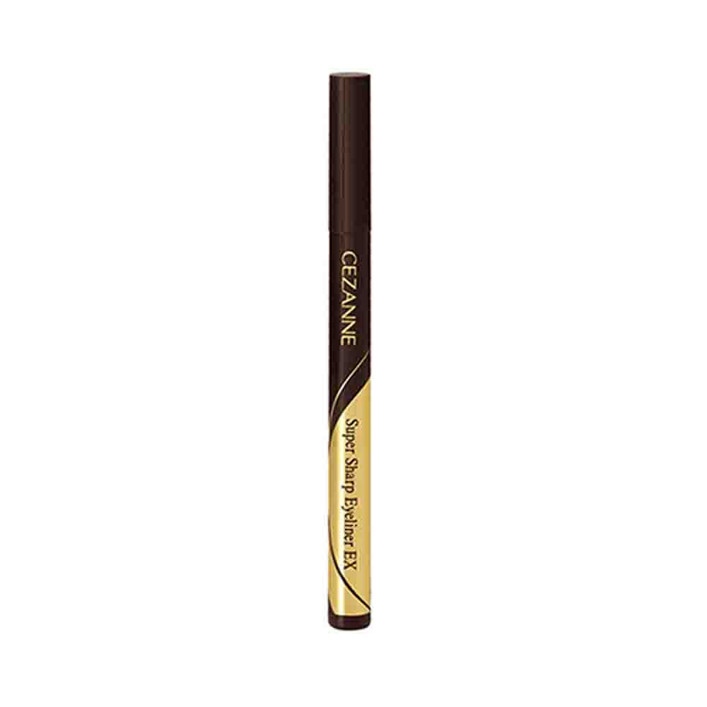 CEZANNE Ultrathin Super Sharp Liquid Eyeliner Waterproof EX 0.1mm #00 Brown Black