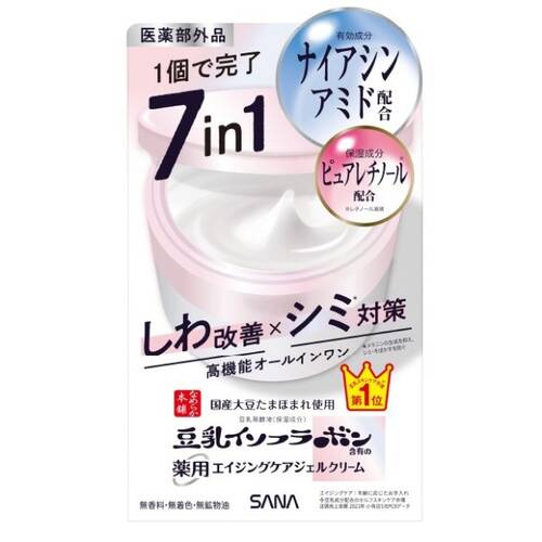 SANA Soy Isoflavone Medicated Dark Spot Care Aging Care Gel Cream 100g