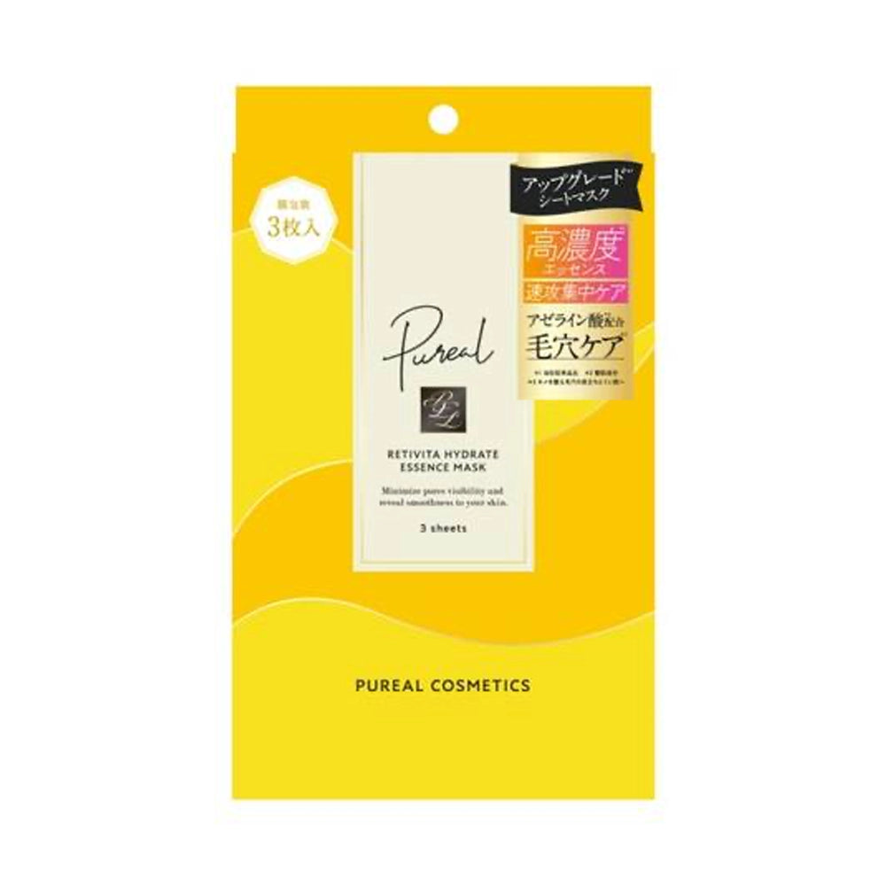 Pureal Revital Hydrate Essence Mask (Pore Care) 3 Sheets