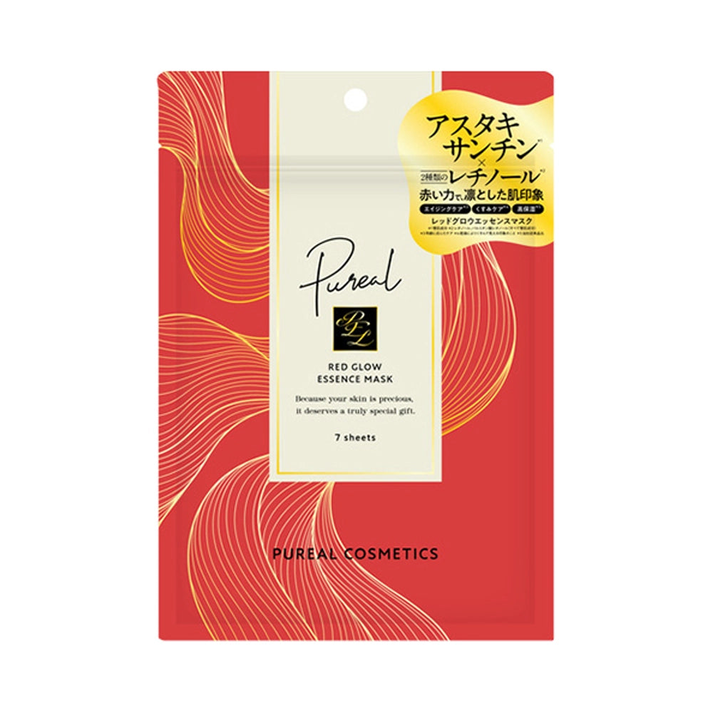 Pureal Red Glow Essence Mask 7 Sheets
