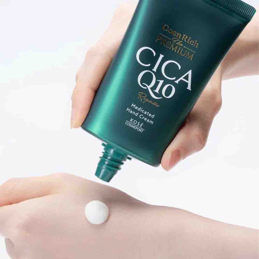 KOSE CoenRich The Premium Q10 Medicated CICA Repair Hand Cream 60g
