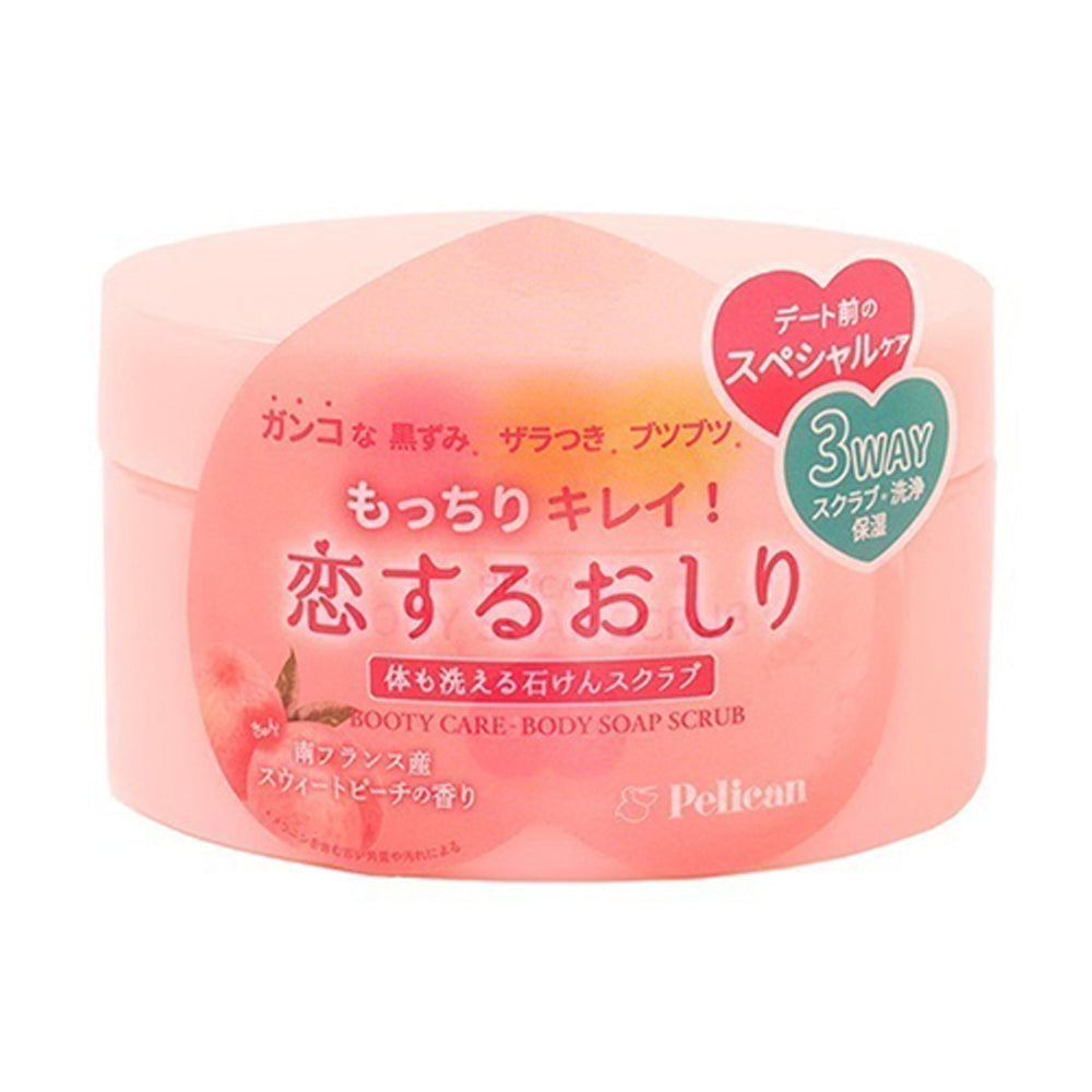 Pelican Smoothing Booty Care Peach AHA Scrub Soap 135g