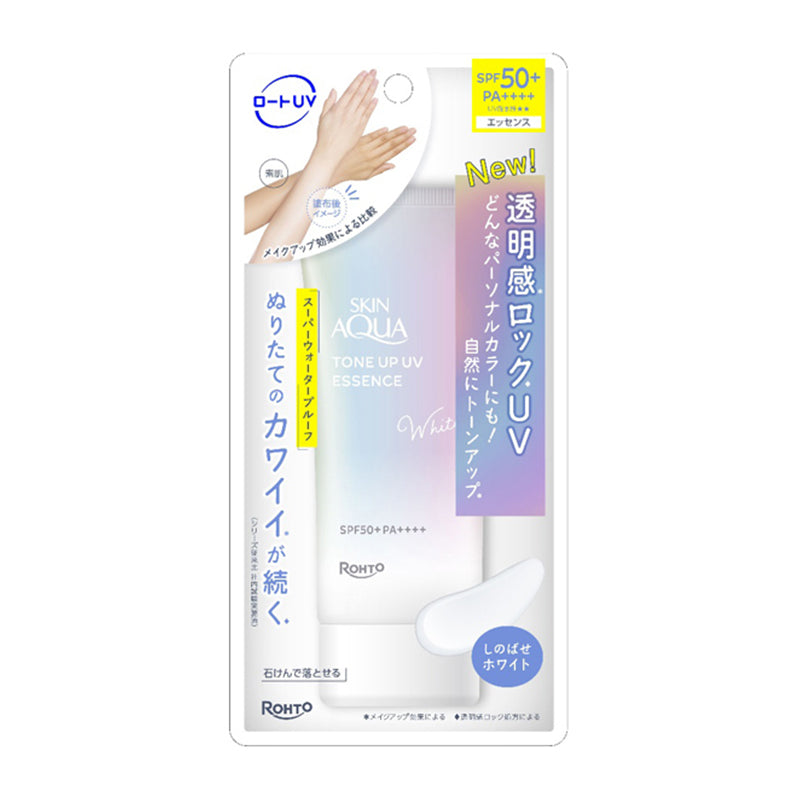 ROHTO SKIN AQUA Tone Up UV Essence White SPF50+ PA++++