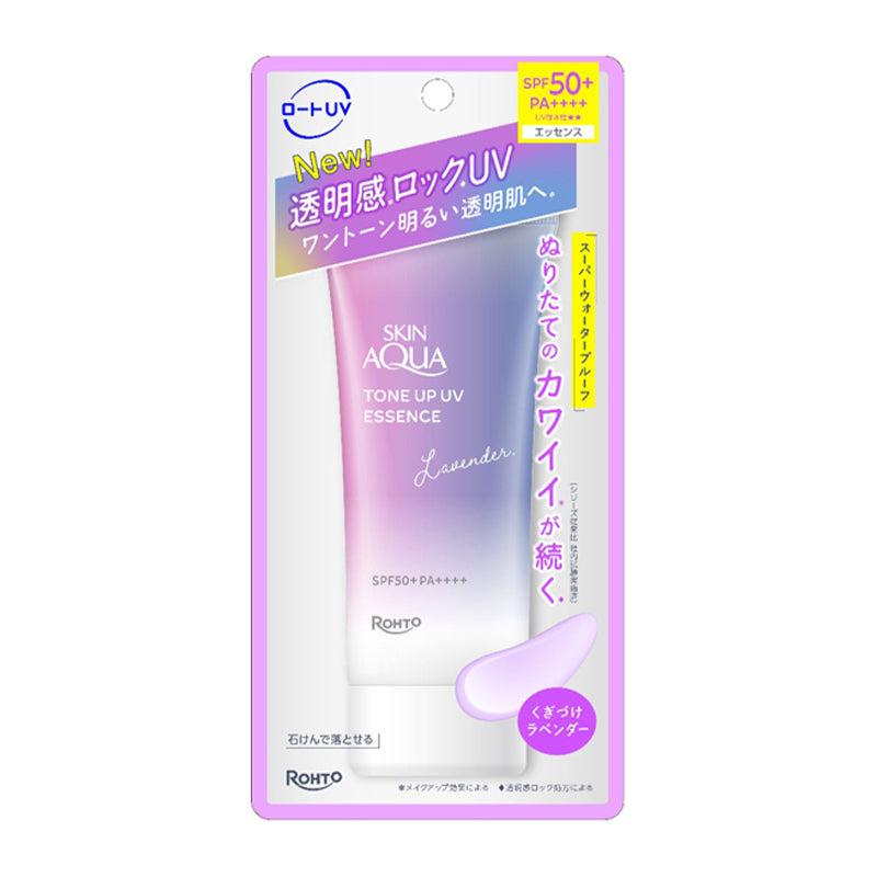 ROHTO SKIN AQUA Tone Up UV Essence Lavender SPF50+ PA++++ 70g