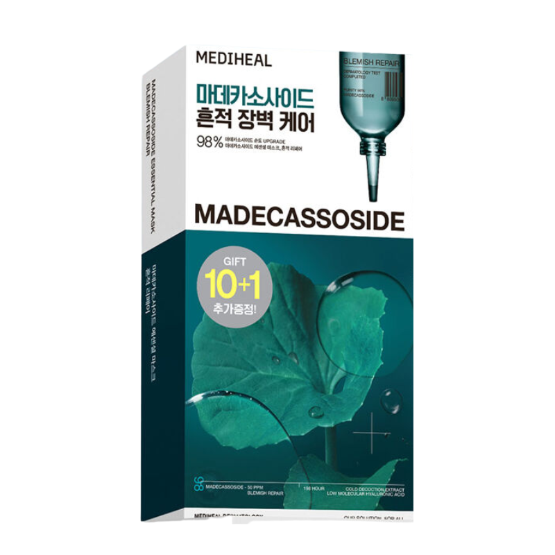 MEDIHEAL Madecassoside Essential Mask 10+1 Pcs