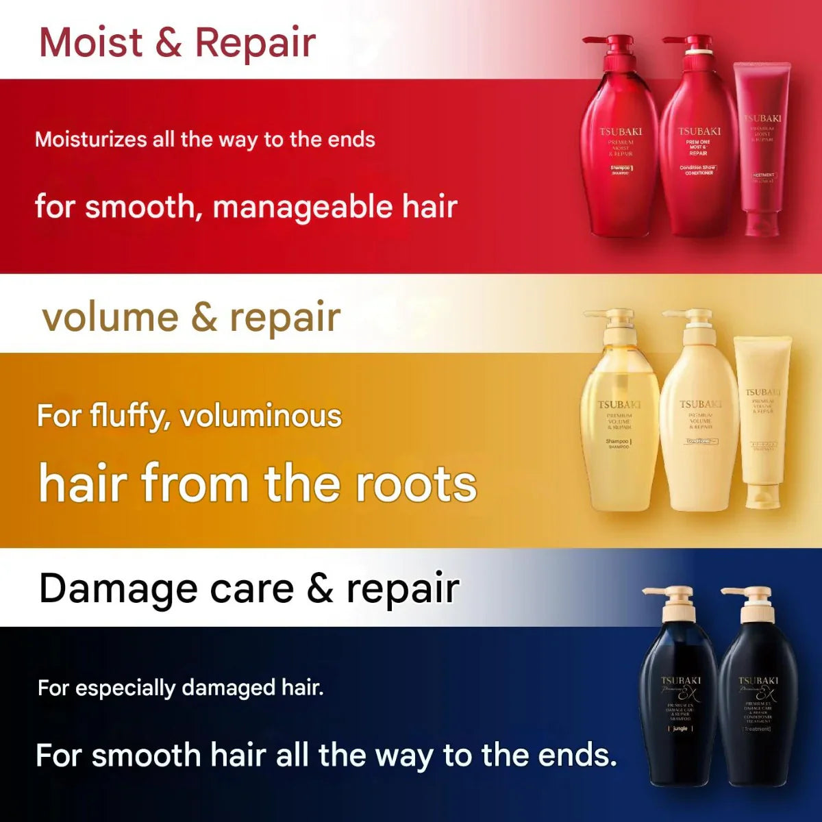 Shiseido TSUBAKI Premium Moist & Repair Shampoo 450ml