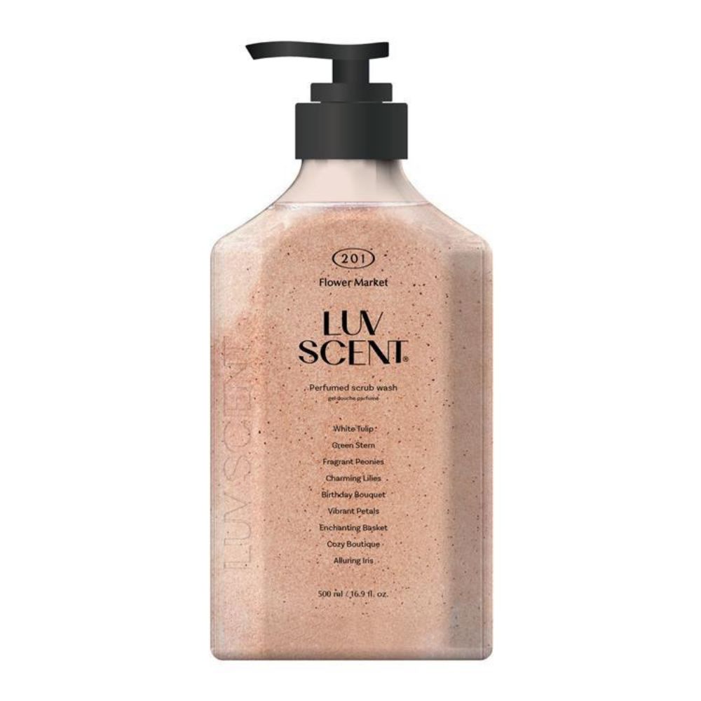 LUV SCENT Perfumed Scrub Wash Flower Market 500ml