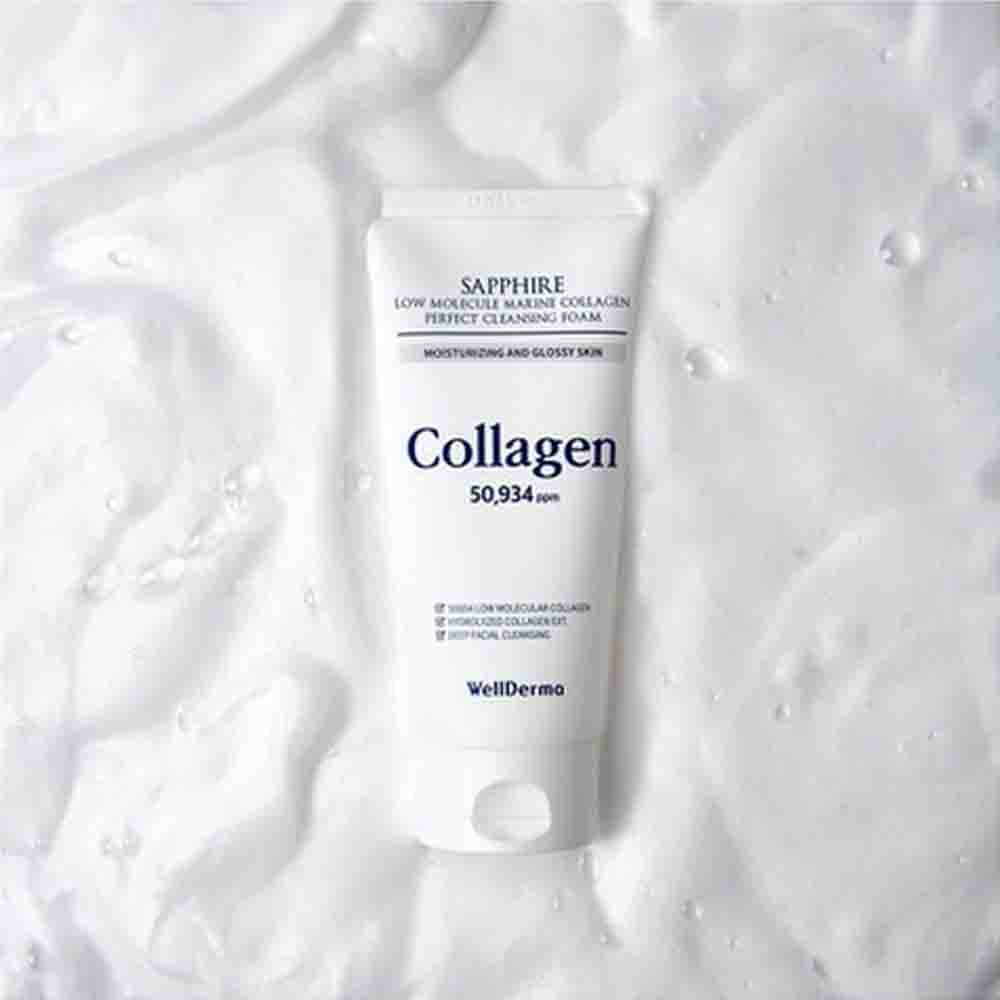 Wellderma Sapphire Low Molecule Marine Collagen Perfect Cleansing Foam 150ml