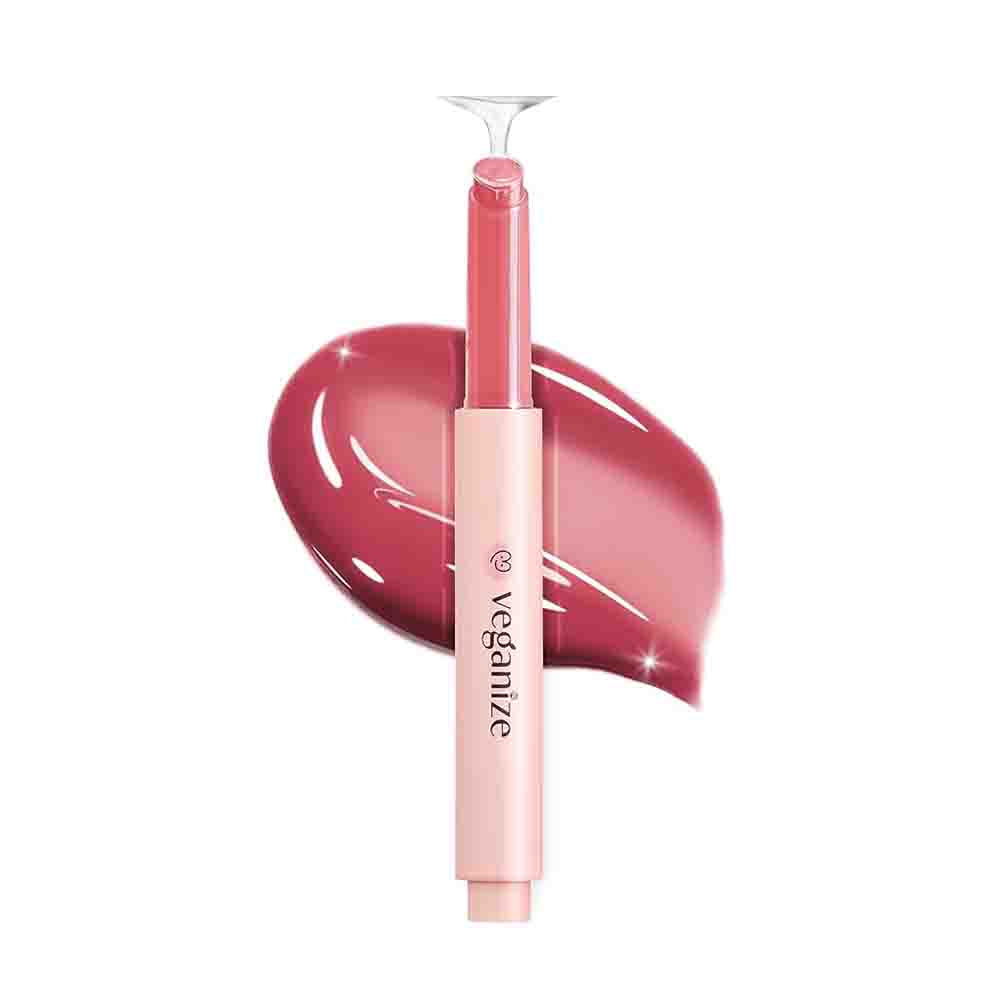 SELF BEAUTY Veganize Collagen Lip Glass Balm #08 DRIED ROSE