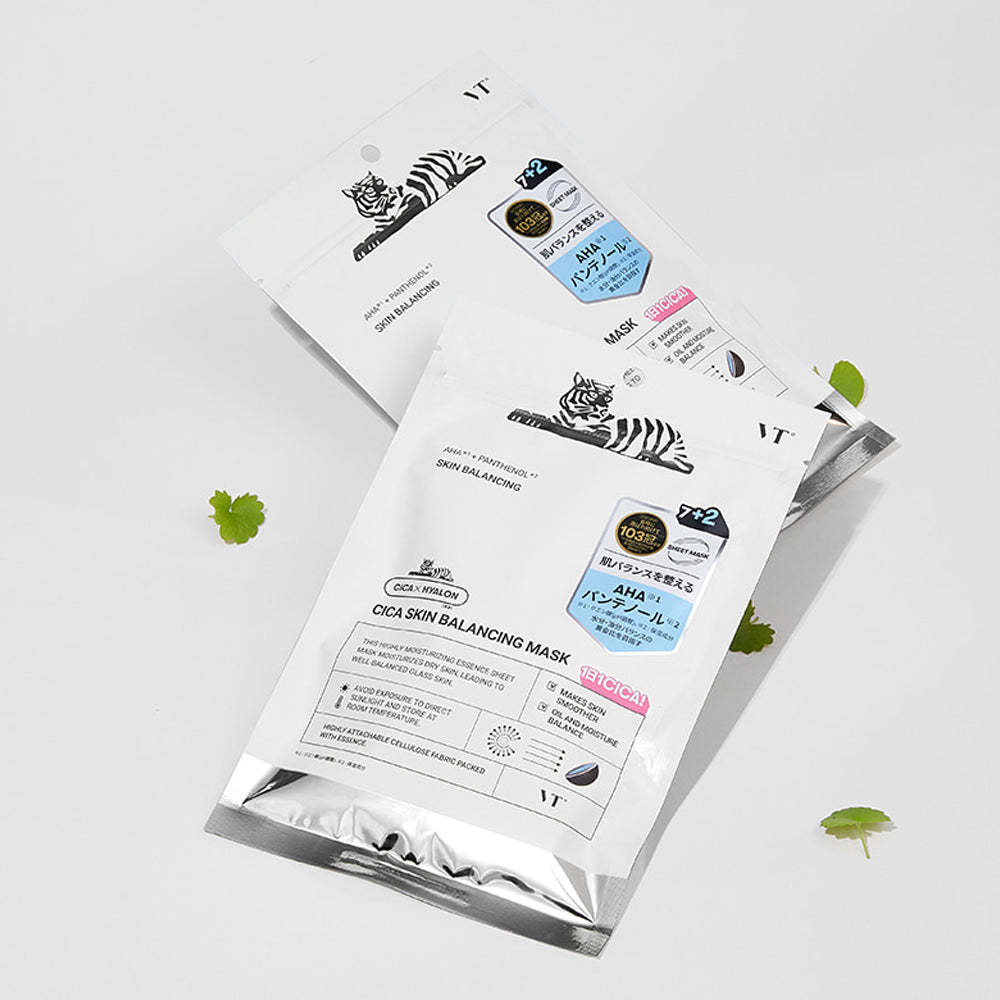 VT CICA Skin Balancing Mask 7+2 Sheets