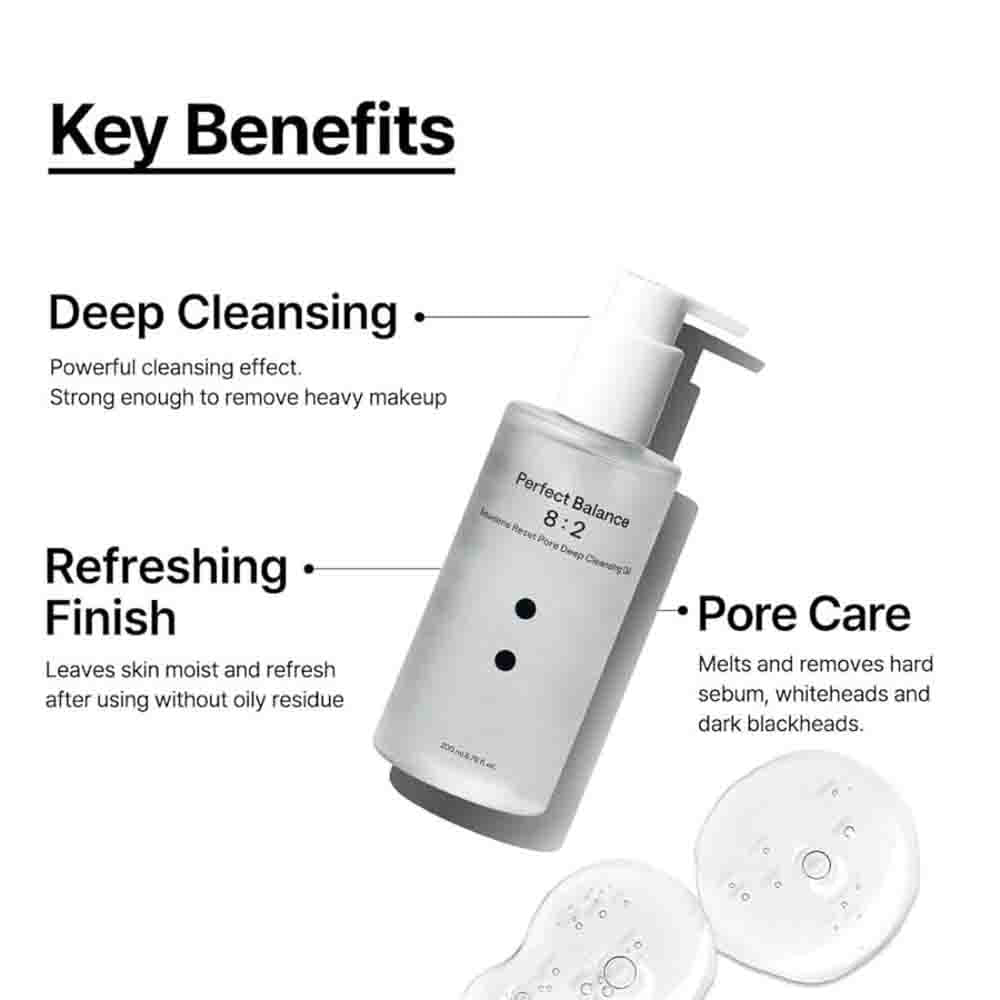 Perfect Balance 8:2 Squalene Reset Pore Deep Cleansing Oil 200ml
