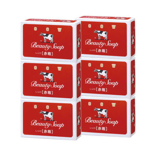 COW Kyoshinsha Milk Soap (Moist) (Red Box) 6 pcs