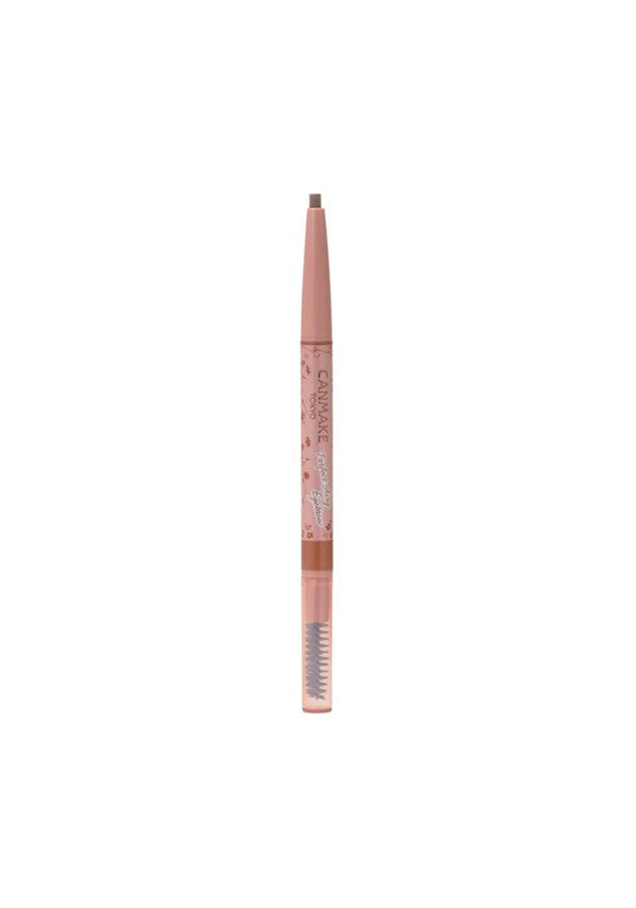 Canmake Perfect Airy Eyebrow 02 Natural Brown - Natürlicher Augenbrauenstift Für Zarte, Luftige Brauen