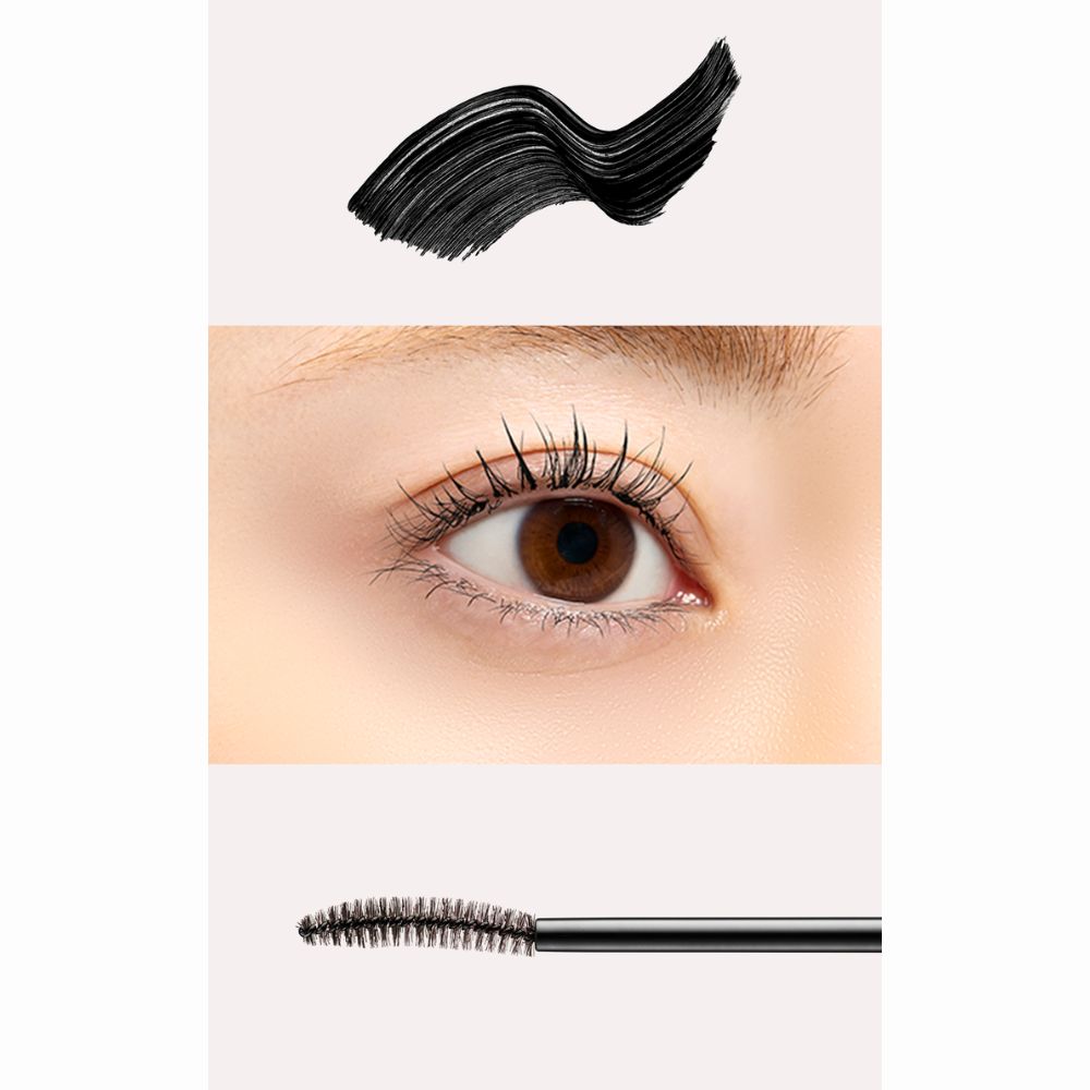 D-Nee 3650 Blot-resistant Quick-drying Film Type Mascara Curl #Black