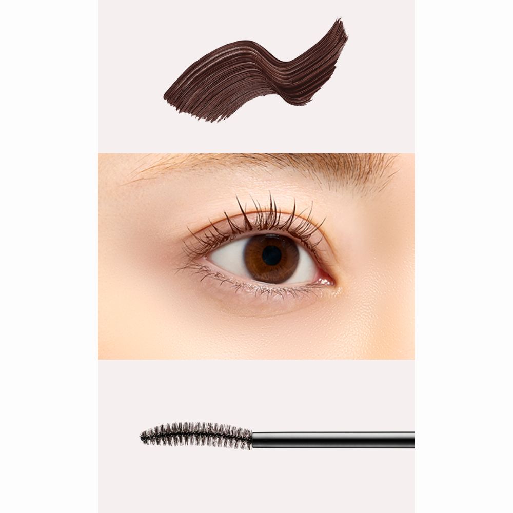 D-Nee 3650 Blot-resistant Quick-drying Film Type Mascara Curl # Brown