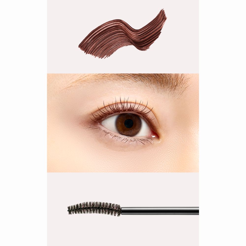 D-Nee 3650 Blot-resistant Quick-drying Film Type Mascara Long #Brown