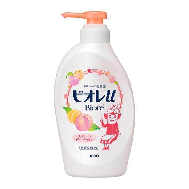KAO Biorè U Sweet Peach Scent Body Wash 480ml