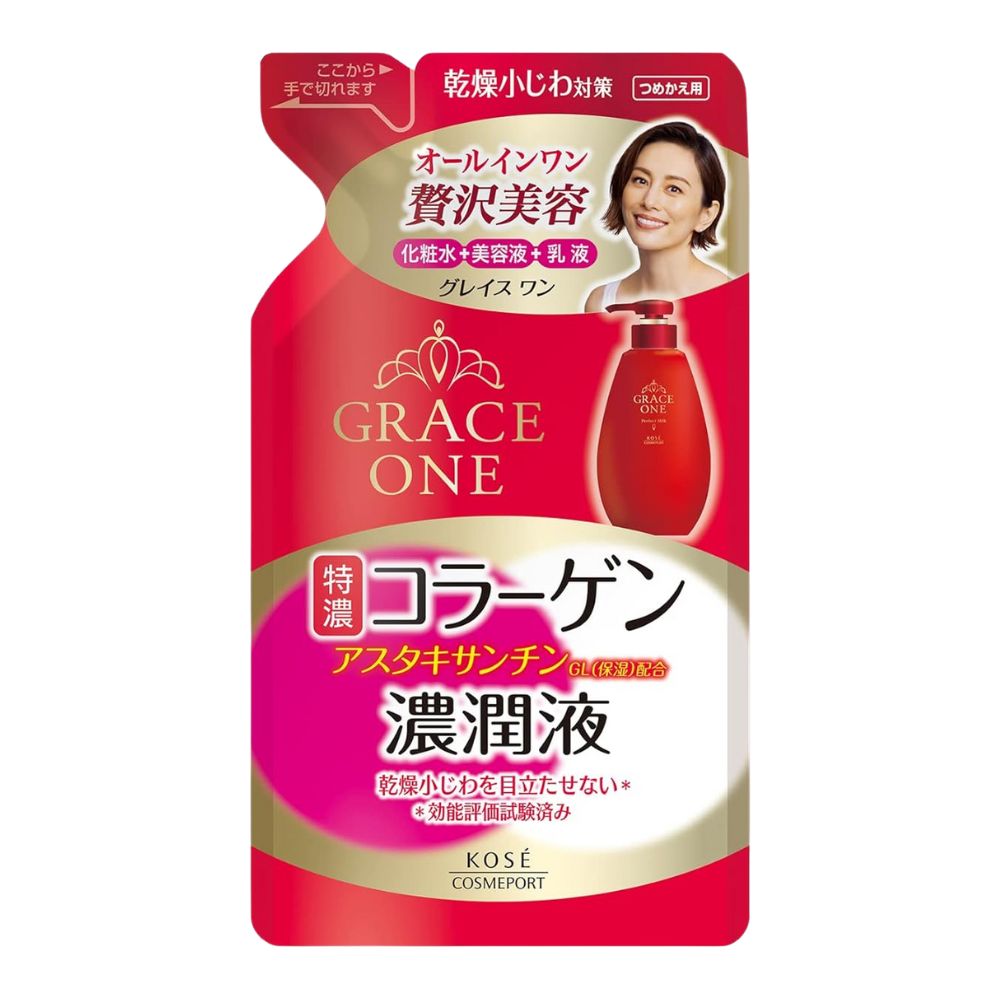KOSE GRACE ONE Essence Deep Moist Milky Lotion Refill 200ml