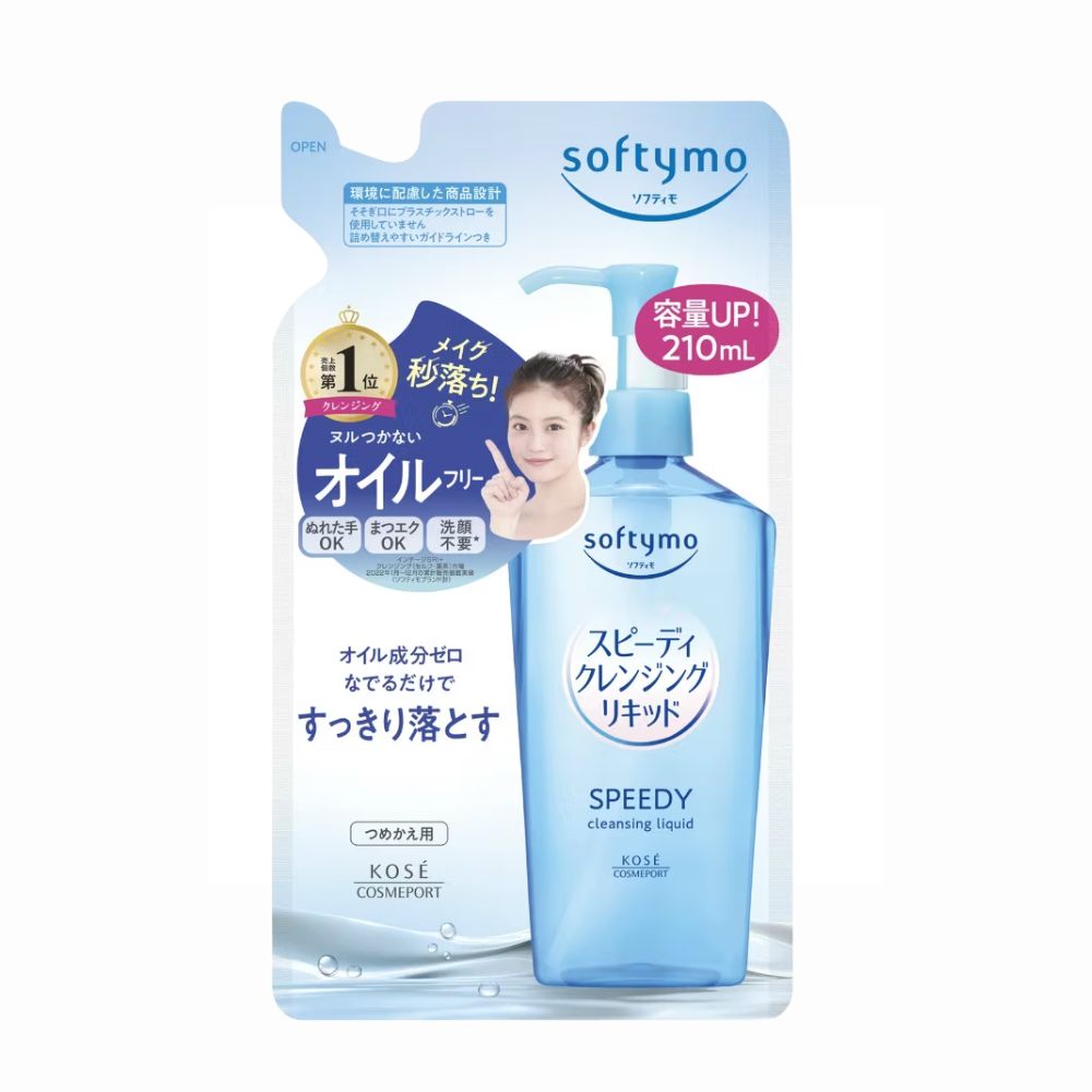 KOSE Softymo Speedy Cleansing Liquid Refill 210ml