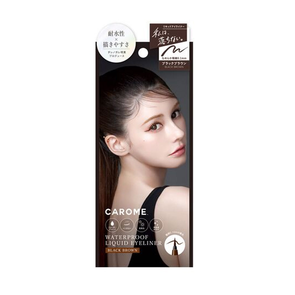 CAROME. Waterproof Liquid Eyeliner #Black Brown 0.5ml
