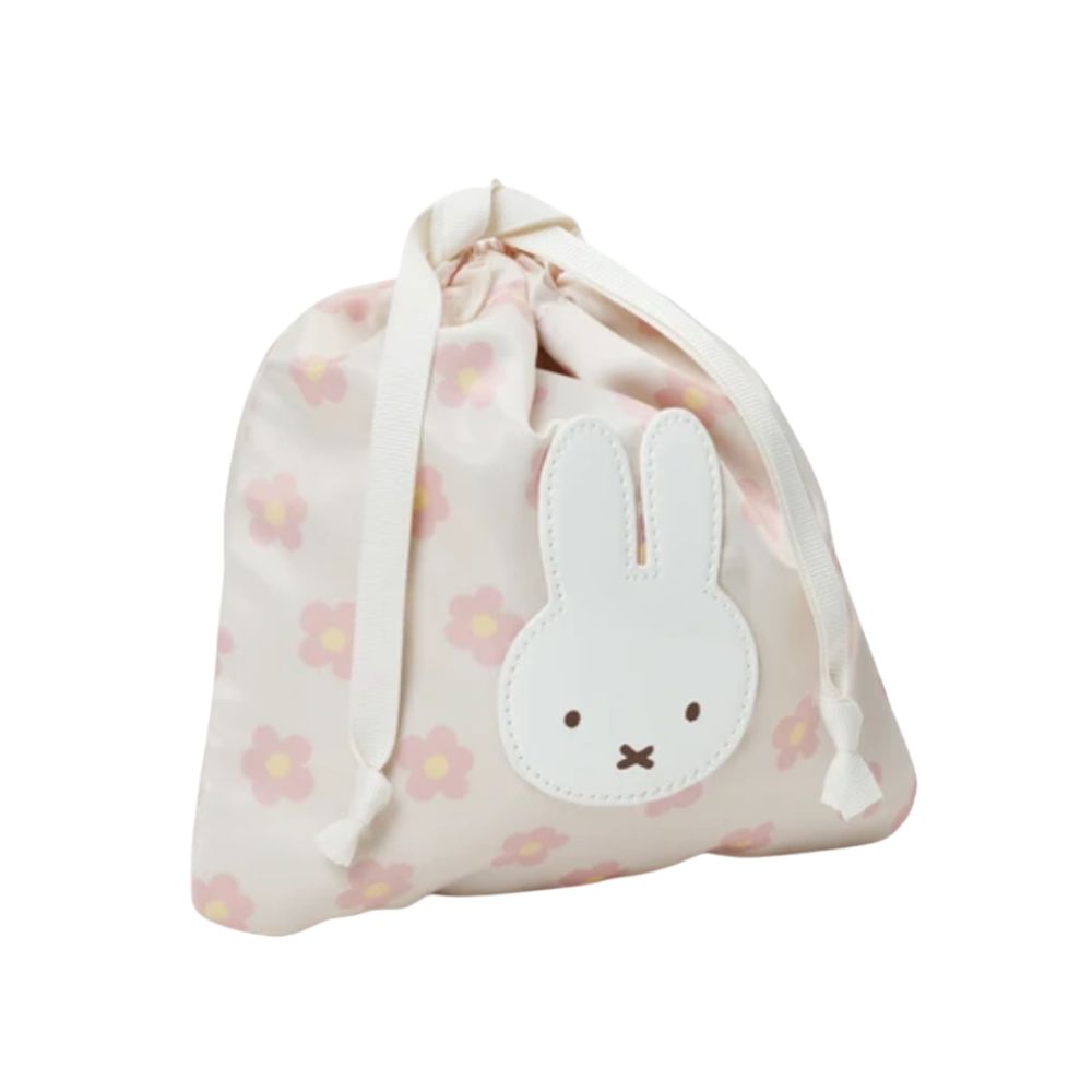 Miffy Bruna Flower & Mascot Wappen Drawstring - Pink