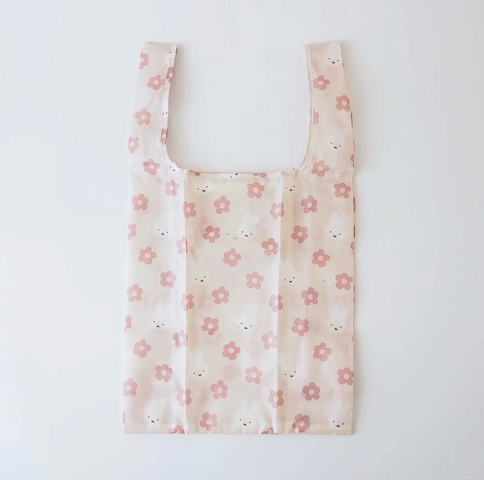 Miffy Bruna Flower & Mascot Shopping Bag S-Pink