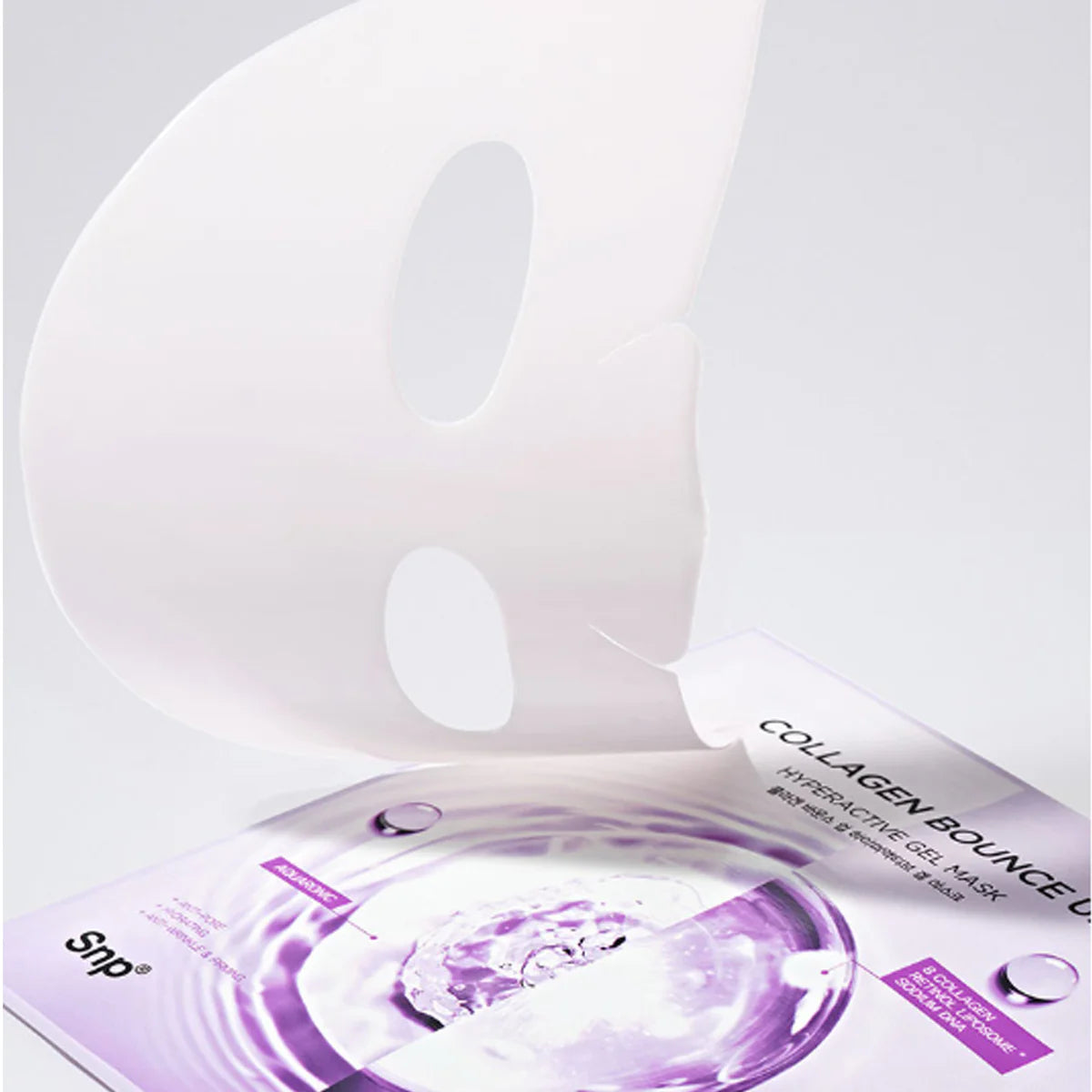 SNP Collagen Bounce Up Hyperactive Gel Mask 4Pcs
