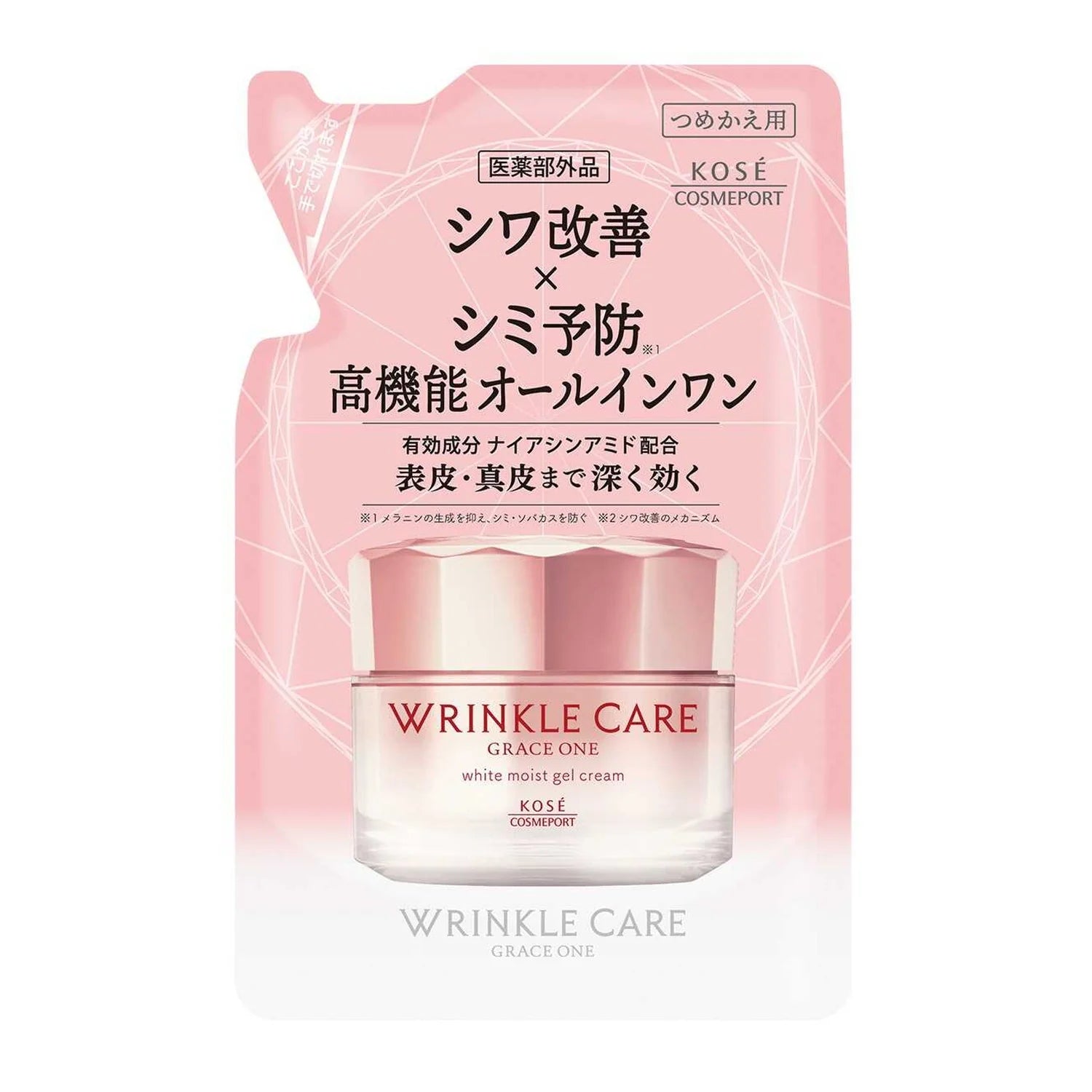 KOSE Grace One Wrinkle Care White Moist Gel Cream Refill 90g