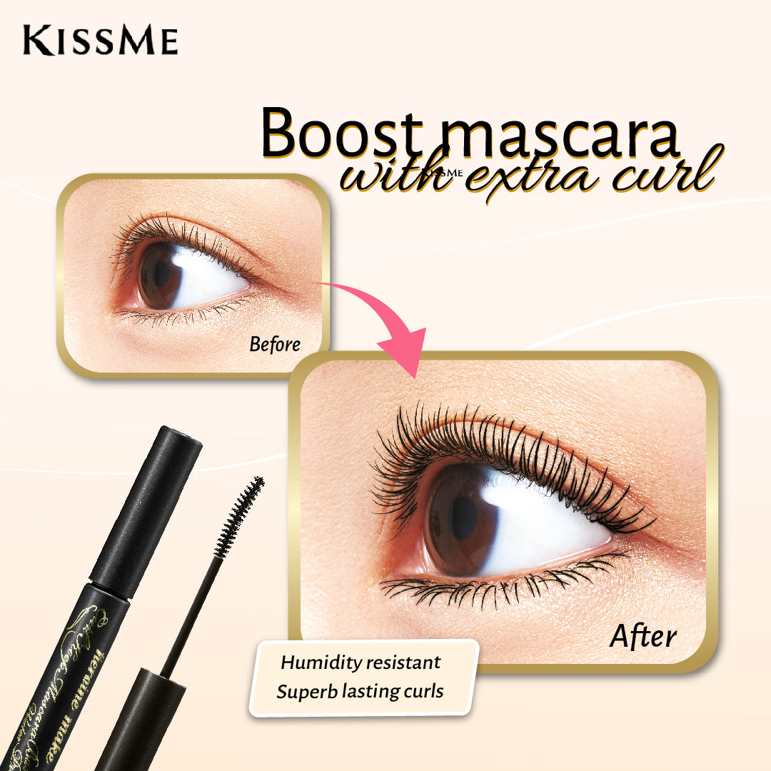 KISS ME Heroine Make Curl Keep Waterproof Mascara Base - 01 Clear Black