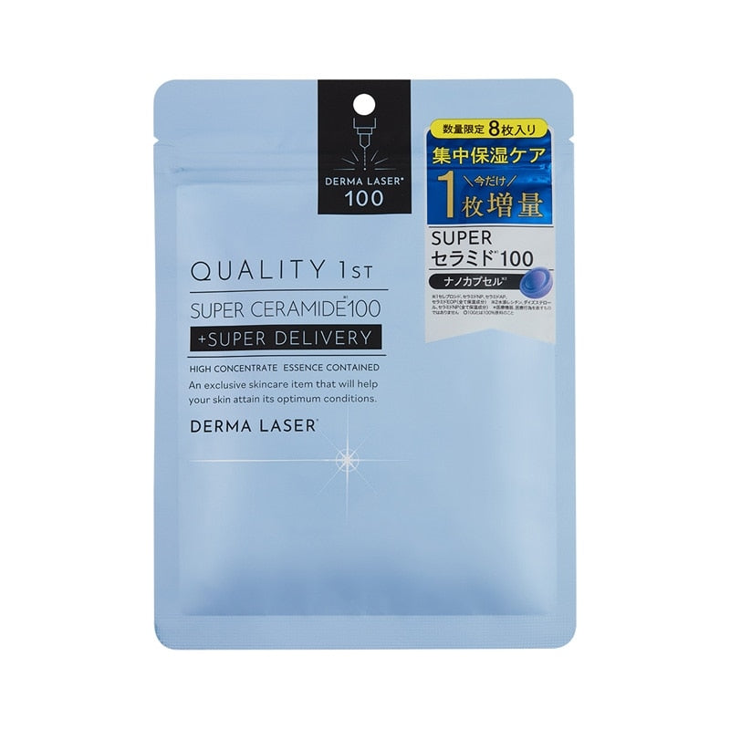 QUALITY 1ST DERMA LASER Ceramide 100 Mask + Super Delivery 8Pcs