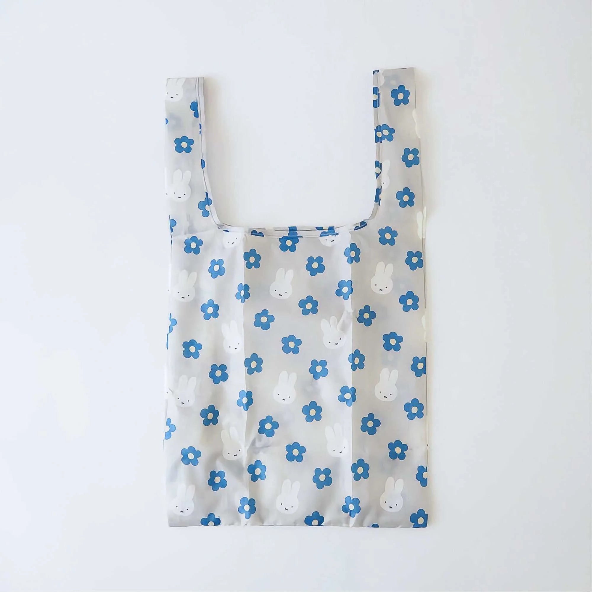 Miffy Bruna Flower & Mascot Shopping Bag S-Blue