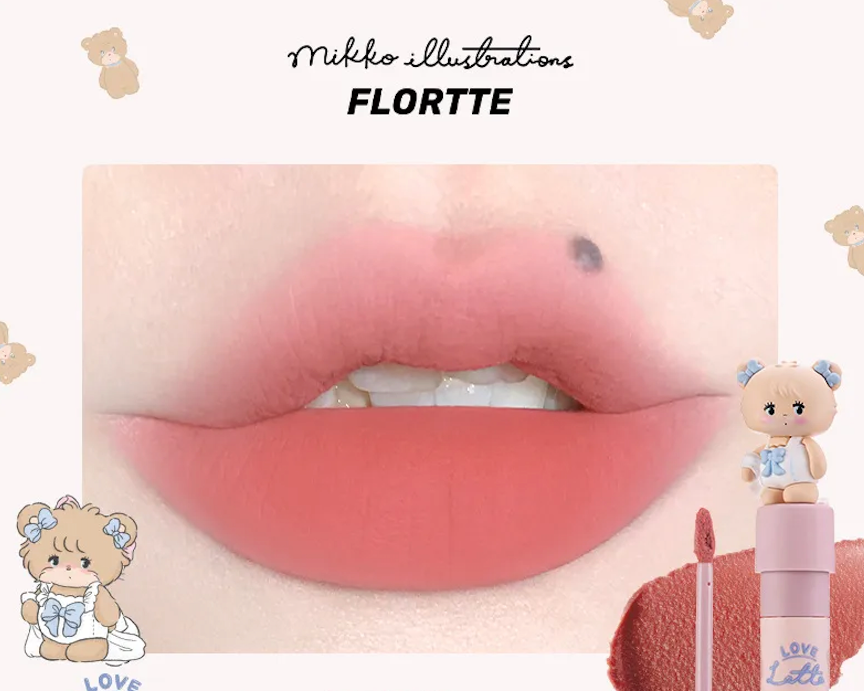 [Limited Edition]FLORTTE Lip Gloss #04 Bunny Soft Candy 2.3g