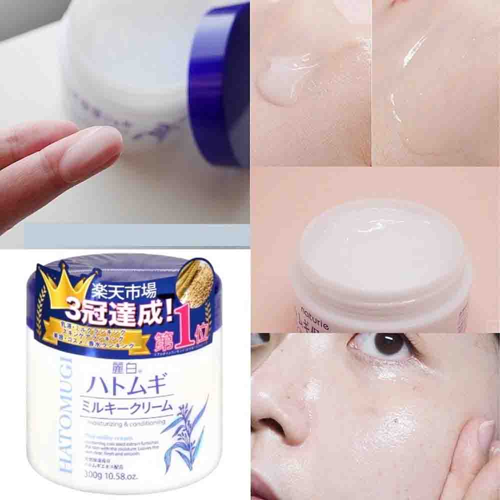 KUMANO Hatomugi Moisturizing & Conditioning The Milky Cream 300g