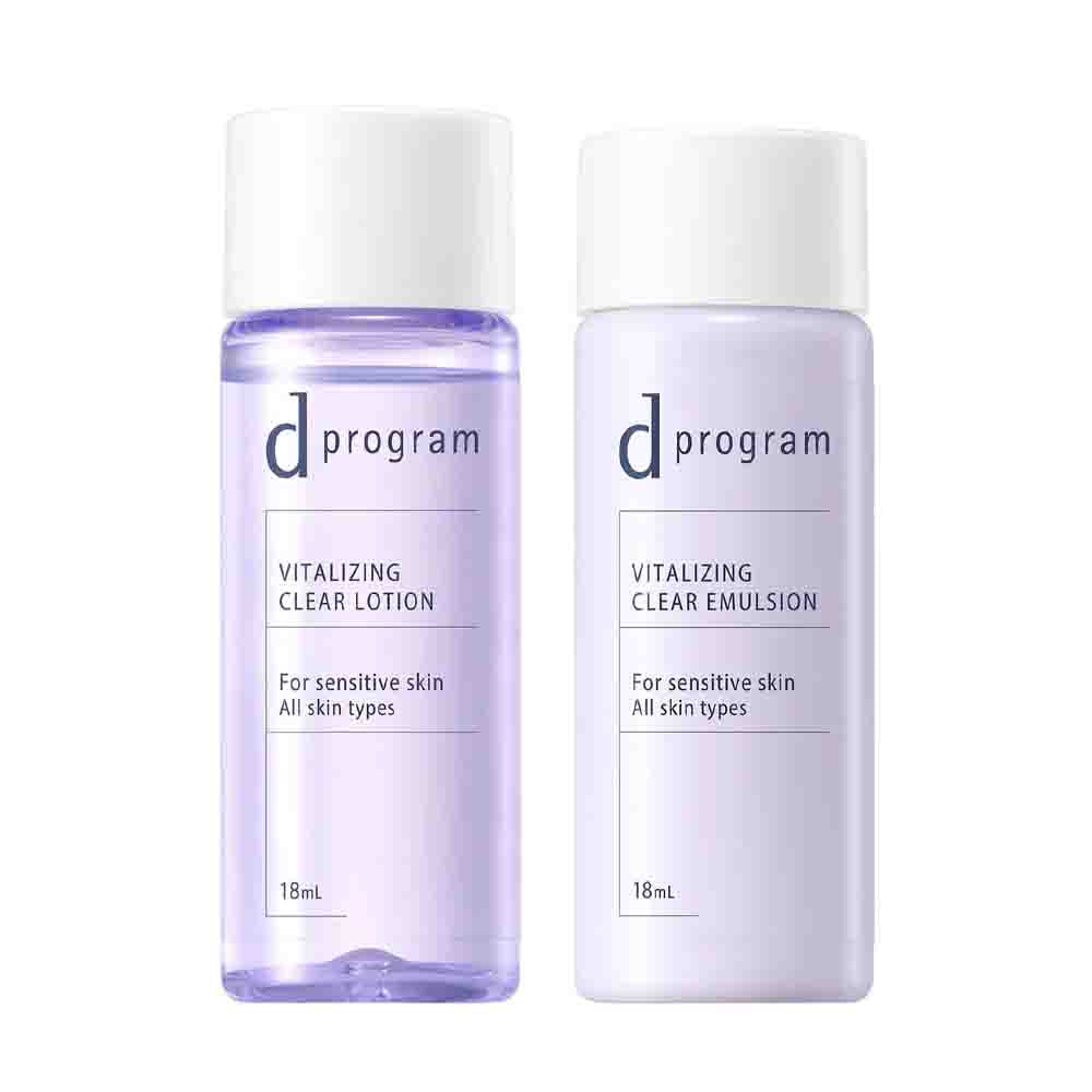 [NEW VERSION]SHISEIDO D Program Vitalizing Clear Trial Set (Lotion + Emulsion)