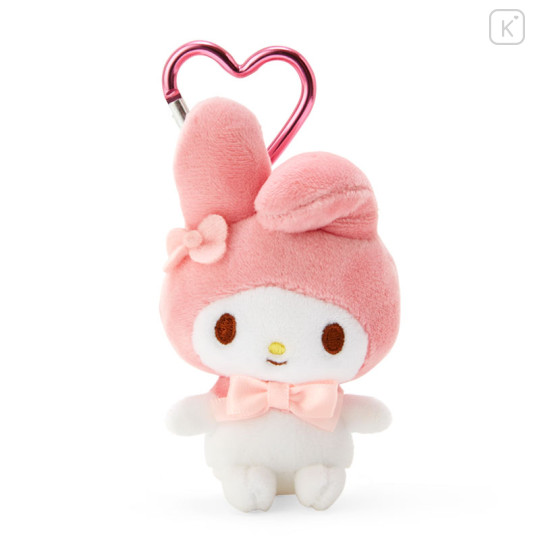 SANRIO Mascot Holder with Heart Carabiner - My Melody(W6×H4×D10cm)
