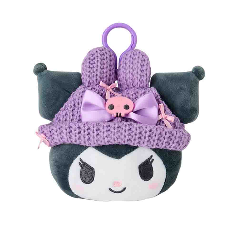 SANRIO Face Shaped Mini Pouch - Kuromi