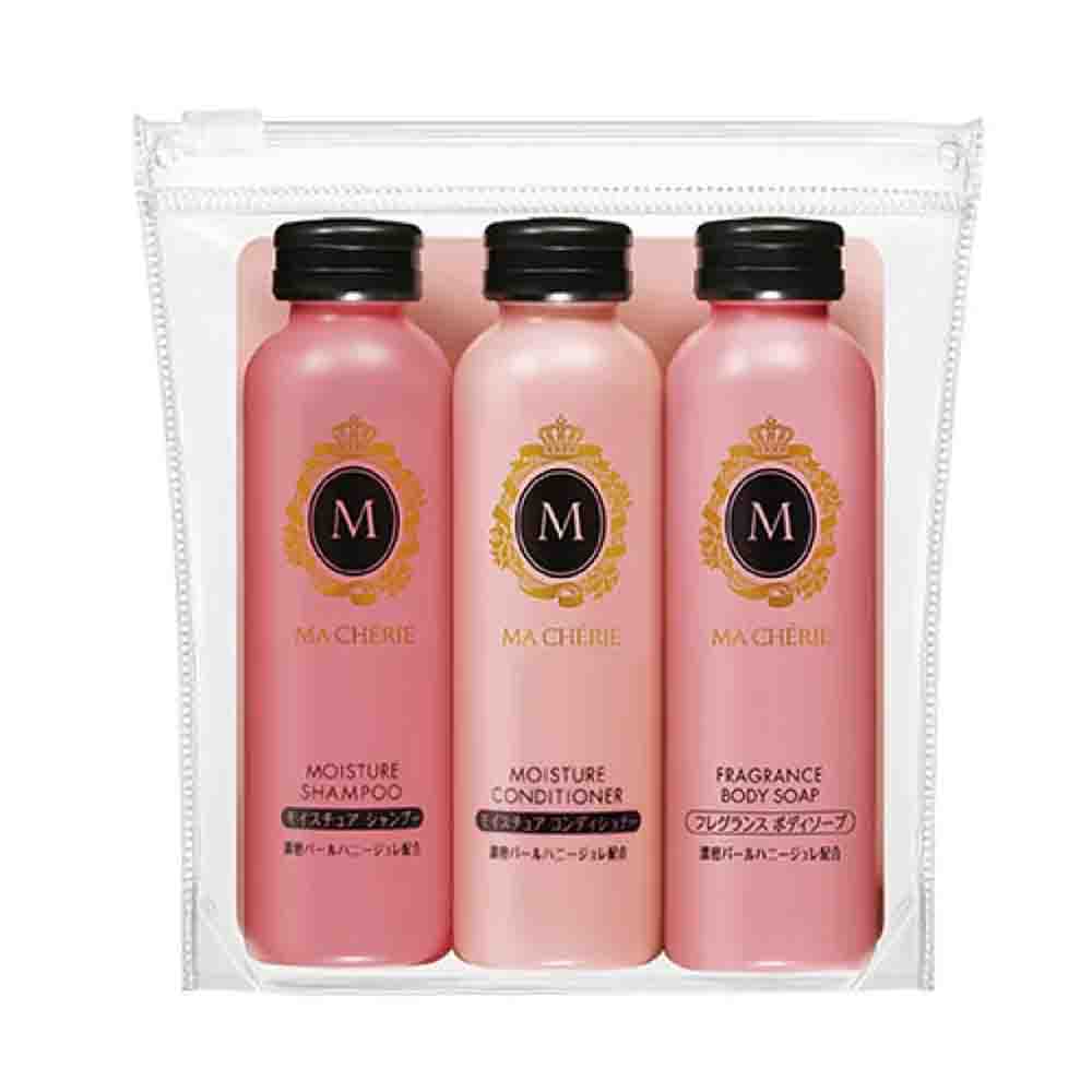 SHISEIDO Fine Today MaCherie Moisture Travel Set EX (Shampoo+Conditioner+Body Soap)