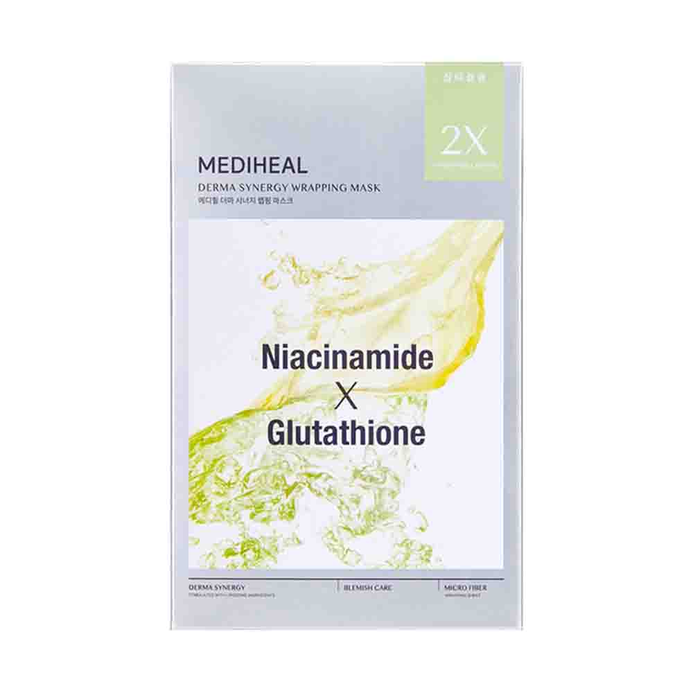 MEDIHEAL Dermashinasy Wrapping Mask Blemish (Niacinamide x Glutathione) 4Pcs